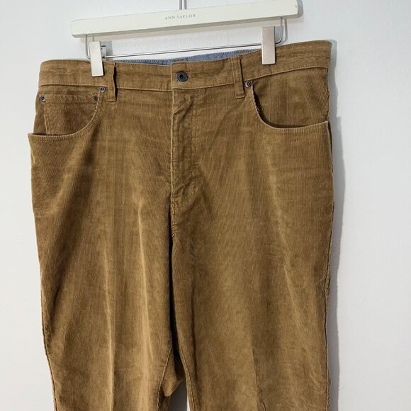 L.L.Bean‎ Mens Natural Fit Corduroy Pants 35 X 32 Cotton & Spandex Tan - Picture 2 of 7